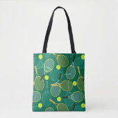 Tennisontwerp Tote Bag (Voorkant)
