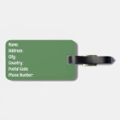 Tennisontwerp voor tennisliefhebbers bagagelabel (Achterkant horizontaal)