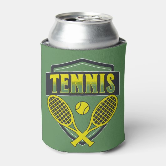 Tennisontwerp voor tennisliefhebbers blikjeskoeler (Blikje Voorkant)