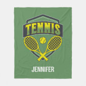 Tennisontwerp voor tennisliefhebbers fleece deken (Voorkant)