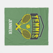 Tennisontwerp voor tennisliefhebbers fleece deken (Voorkant (Horizontaal))