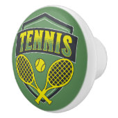 Tennisontwerp voor tennisliefhebbers keramische knop (Rechts)
