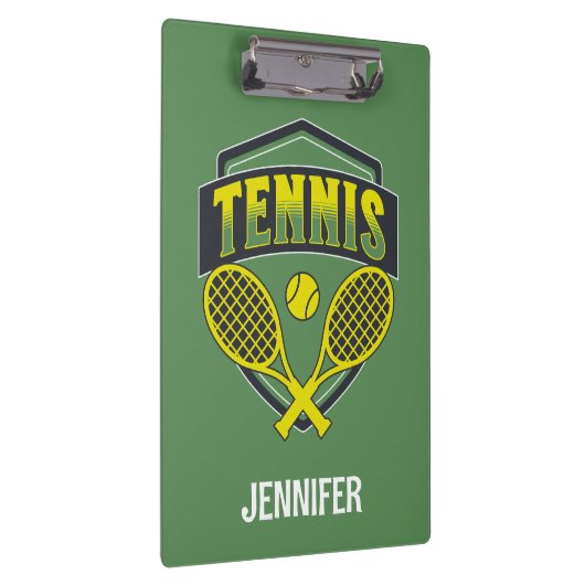 Tennisontwerp voor tennisliefhebbers klembord (Rechts)