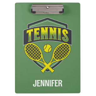 Tennisontwerp voor tennisliefhebbers klembord