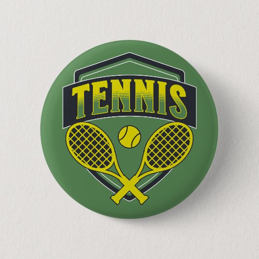 Tennisontwerp voor tennisliefhebbers ronde button 5,7 cm (Voorkant)
