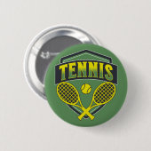 Tennisontwerp voor tennisliefhebbers ronde button 5,7 cm (Voorkant /achterkant)