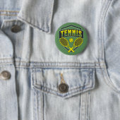 Tennisontwerp voor tennisliefhebbers ronde button 5,7 cm (In situ)