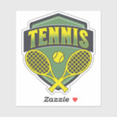 Tennisontwerp voor tennisliefhebbers sticker (Vel)