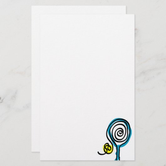 Tennispapier Briefpapier (Voorkant / Achterkant)