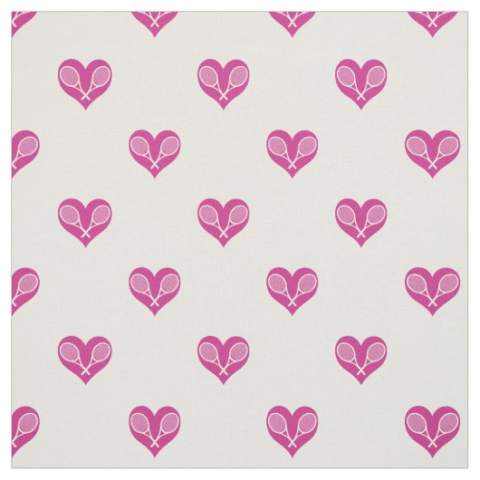 🎾 💝 Tennispatroon, aangepaste achtergrond Stof (Swatch)