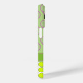 Tennispatroon aangepaste naam roze groen Case-Mate iPhone case (Achterkant / Rechts)