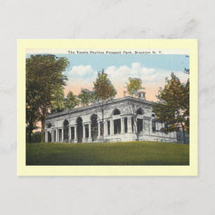 Tennispaviljoen, Prospect Park, Vintage van Brookl Briefkaart