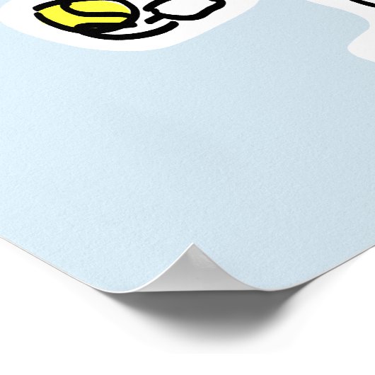 Tennisposter voor jongenskamer of kinderkamer poster (Hoek)