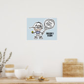 Tennisposter voor jongenskamer of kinderkamer poster (Keuken)