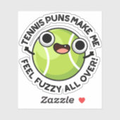 Tennispuns geven me overal een wazig gevoel sticker (Vel)