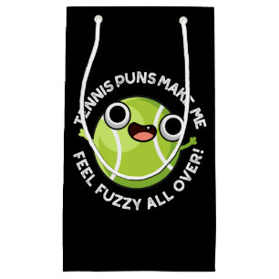 Tennispuns maken me wazig over donker BG Klein Cadeauzakje