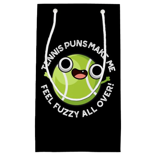 Tennispuns maken me wazig over donker BG Klein Cadeauzakje (Voorkant)