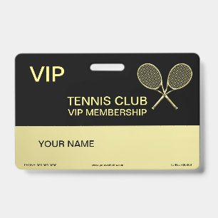 Tennisracket Badge