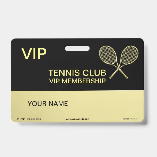 Tennisracket Badge (Voorzijde)