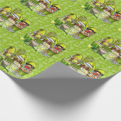 Tennisracket en -bal cadeaupapier (Hoek)