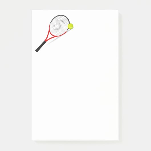 Tennisracket en -bal post-it® notes (Voorkant)