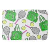 Tennisracket Groene Tas Badmat (Voorkant)