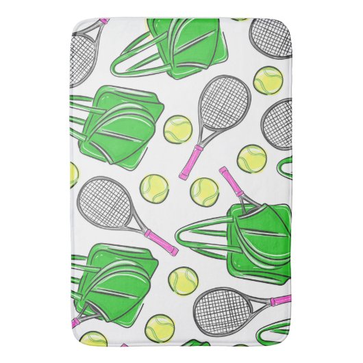 Tennisracket Groene Tas Badmat (Voorkant Verticaal)