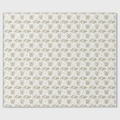 Tennisracket met bloemen cadeaupapier (Vlak)