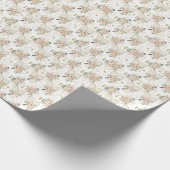 Tennisracket met bloemen cadeaupapier (Hoek)