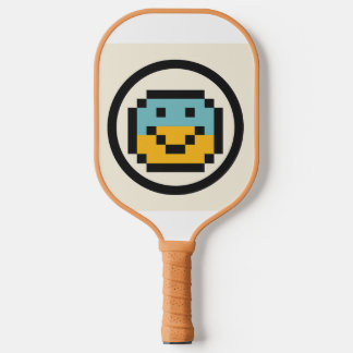 Tennisracket met een imoji pickleball paddle