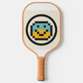 Tennisracket met een imoji pickleball paddle (Achterkant)