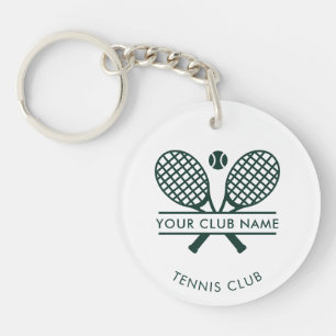 Tennisracket Motief Groen Swag voor Country Club N Sleutelhanger