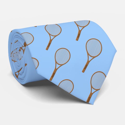 tennisracket stropdas (Opgerold)
