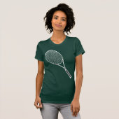 Tennisracket T-shirt (Voorkant volledig)