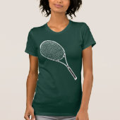 Tennisracket T-shirt (Voorkant)