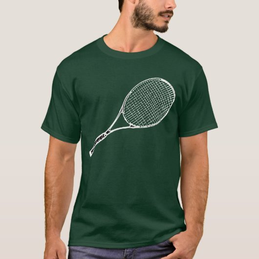 Tennisracket T-shirt (Voorkant)