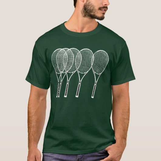 tennisracket t-shirt (Voorkant)