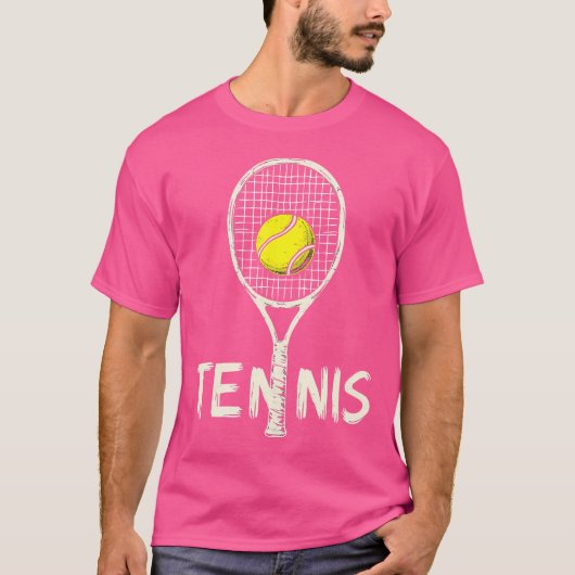 Tennisracketbal T-shirt (Voorkant)
