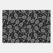 Tennisrackets & Ballen Verjaardagscadeau Inpakpapier Vel (Voorkant 3)