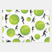 Tennisrackets & Ballen Verjaardagscadeau Inpakpapier Vel (Voorkant)