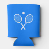 Tennisrackets en Ball Party Blauw Blikjeskoeler (Achterkant)