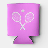 Tennisrackets en Ball Party Deep Pink Blikjeskoeler (Voorkant)