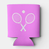Tennisrackets en Ball Party Deep Pink Blikjeskoeler (Achterkant)