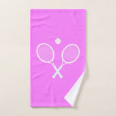Tennisrackets en Ball Pink Wellness Bad Handdoek (Handdoek)