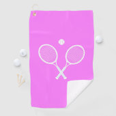 Tennisrackets en Ball Pink Wellness Golfhanddoek (Insitu)
