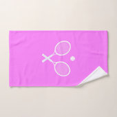 Tennisrackets en Ball Pink Wellness Handdoek (Handdoek)