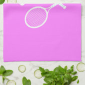 Tennisrackets en Ball Pink Wellness Theedoek (Gevouwen)