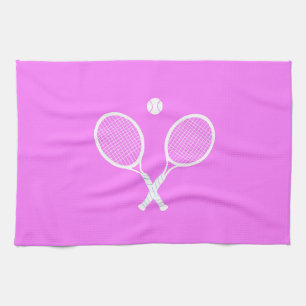 Tennisrackets en Ball Pink Wellness Theedoek