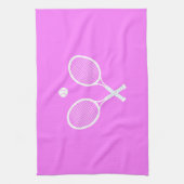 Tennisrackets en Ball Pink Wellness Theedoek (Verticaal)