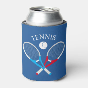 Tennisrackets en tennisbal blikjeskoeler